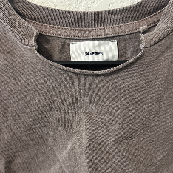 JOAH BROWN Cropped Boxy T-Shirt - Brown - Picture 5 of 6